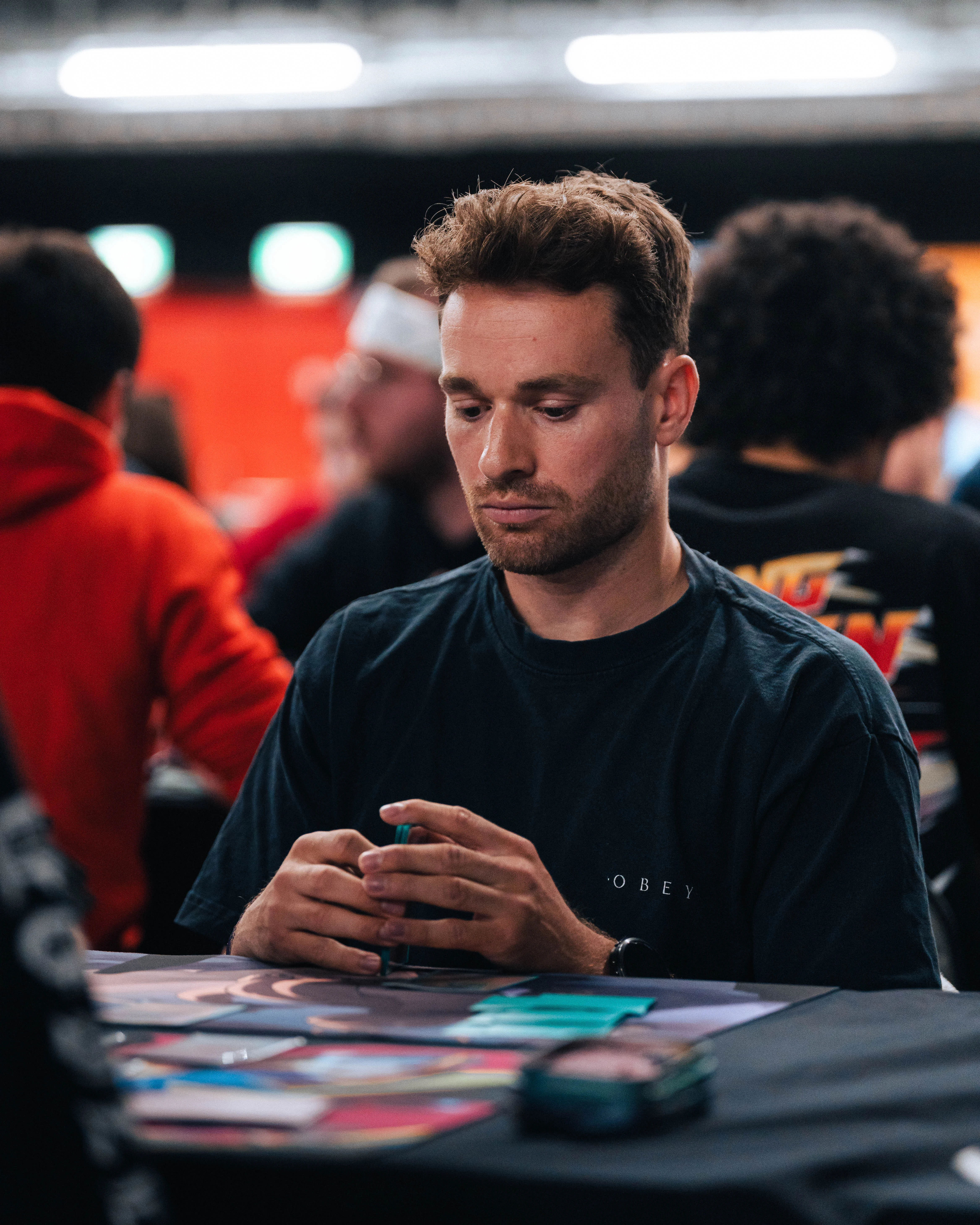 Geconcentreerde speler